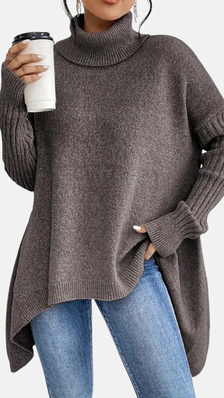 BRIGITTE – SUÉTER DE CUELLO ALTO LARGO
